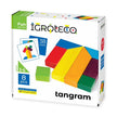 Wooden Tangram Puzzle with Tasks