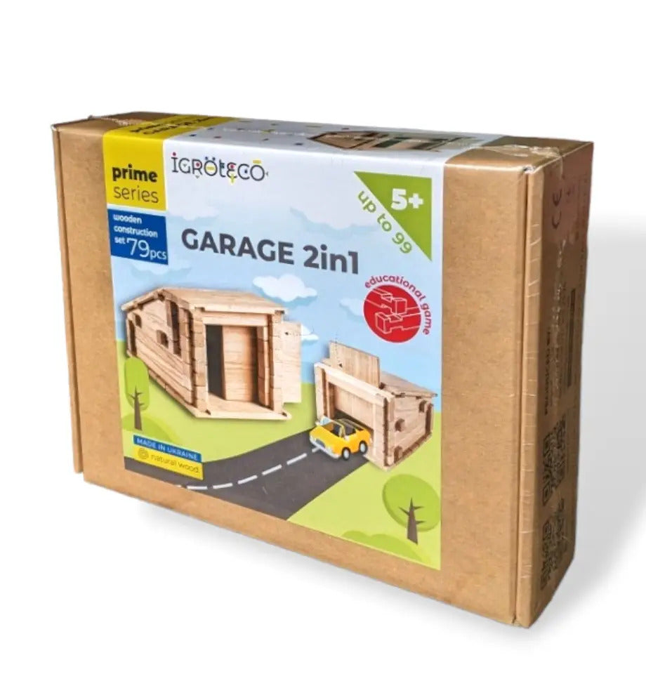 Constructor wooden Garage 2 in 1