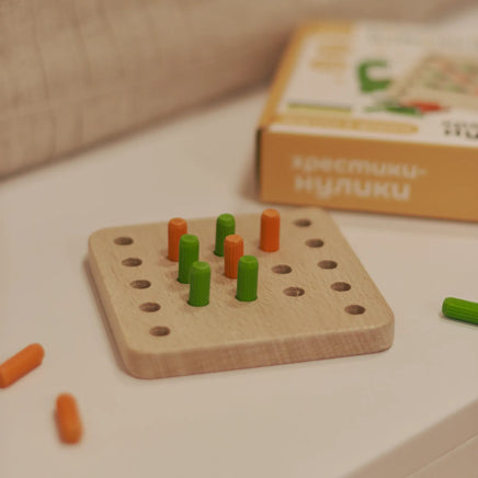 Wooden game "Tic-Tac-Toe"