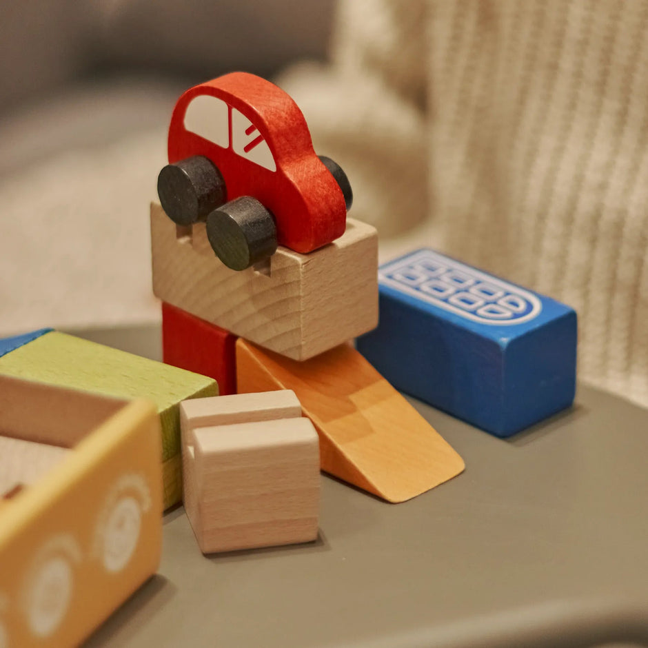 Constructor wooden Building blocks City