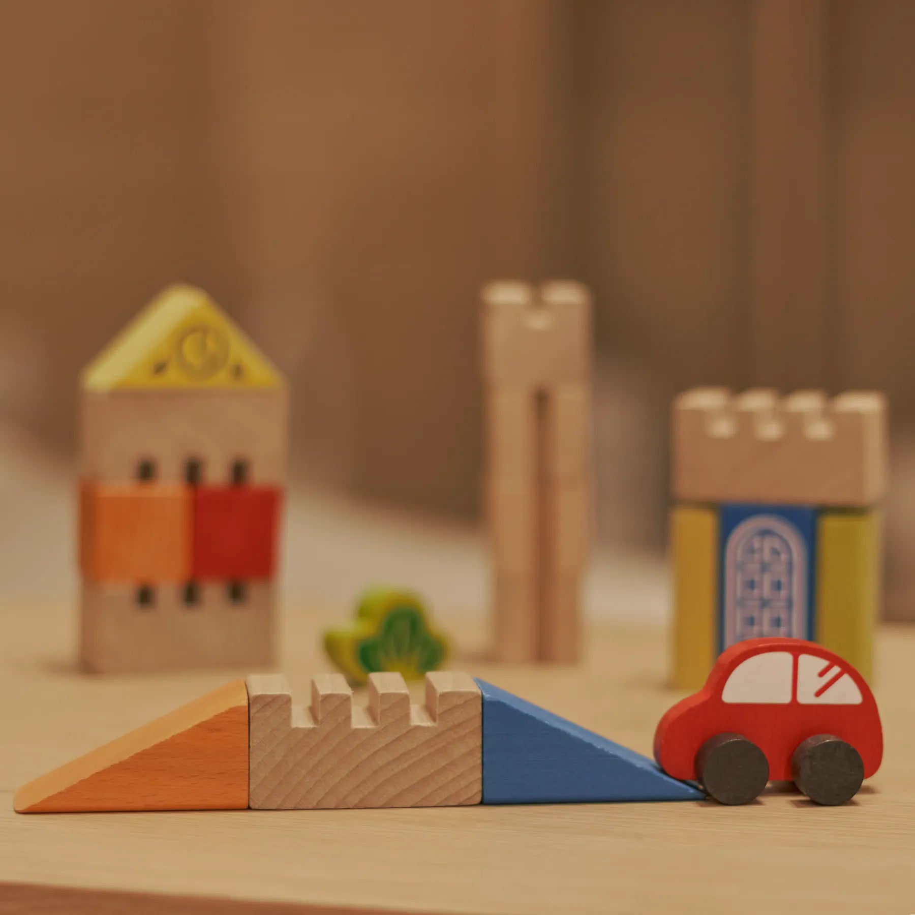 Constructor wooden Building blocks City