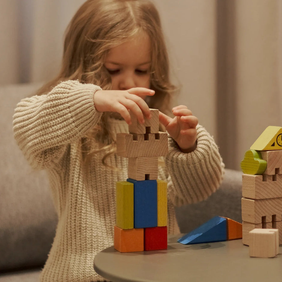 Constructor wooden Building blocks City