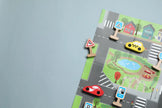 Road Signs with Roads - Developmental Wooden Toy for Toddlers