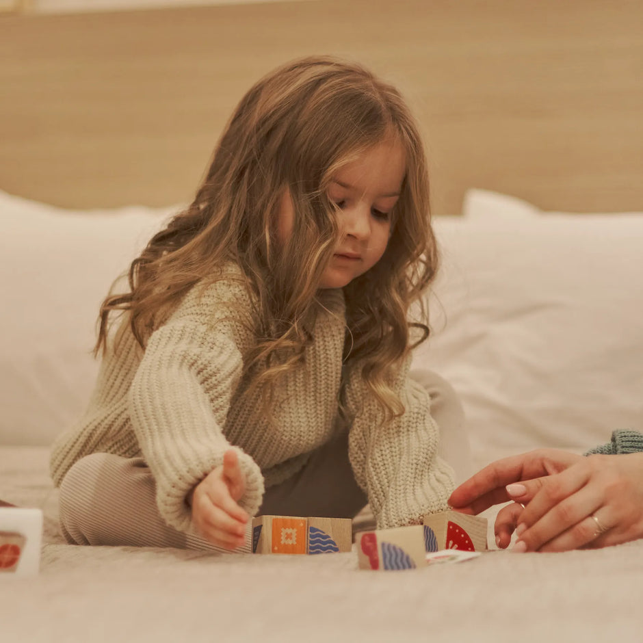 Wooden blocks "Create a pattern"