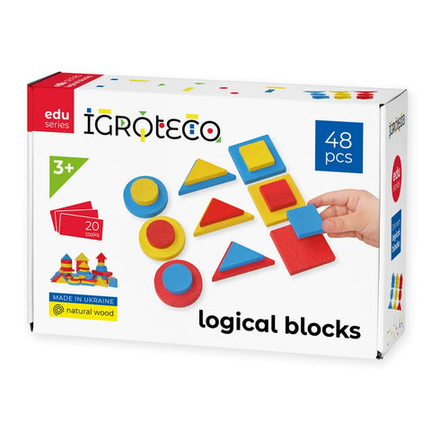 Dienes Logical Blocks 48 figures. Set with tasks
