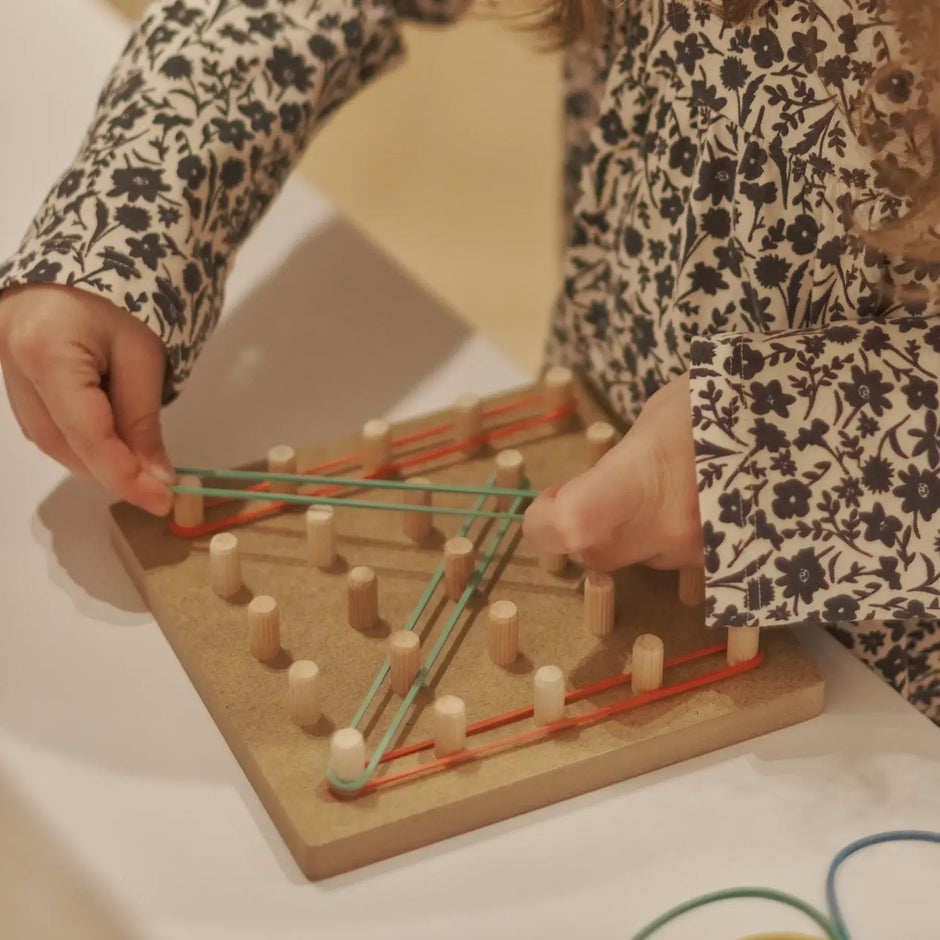 Mathematical Geoboard Tablet. Developmental Game