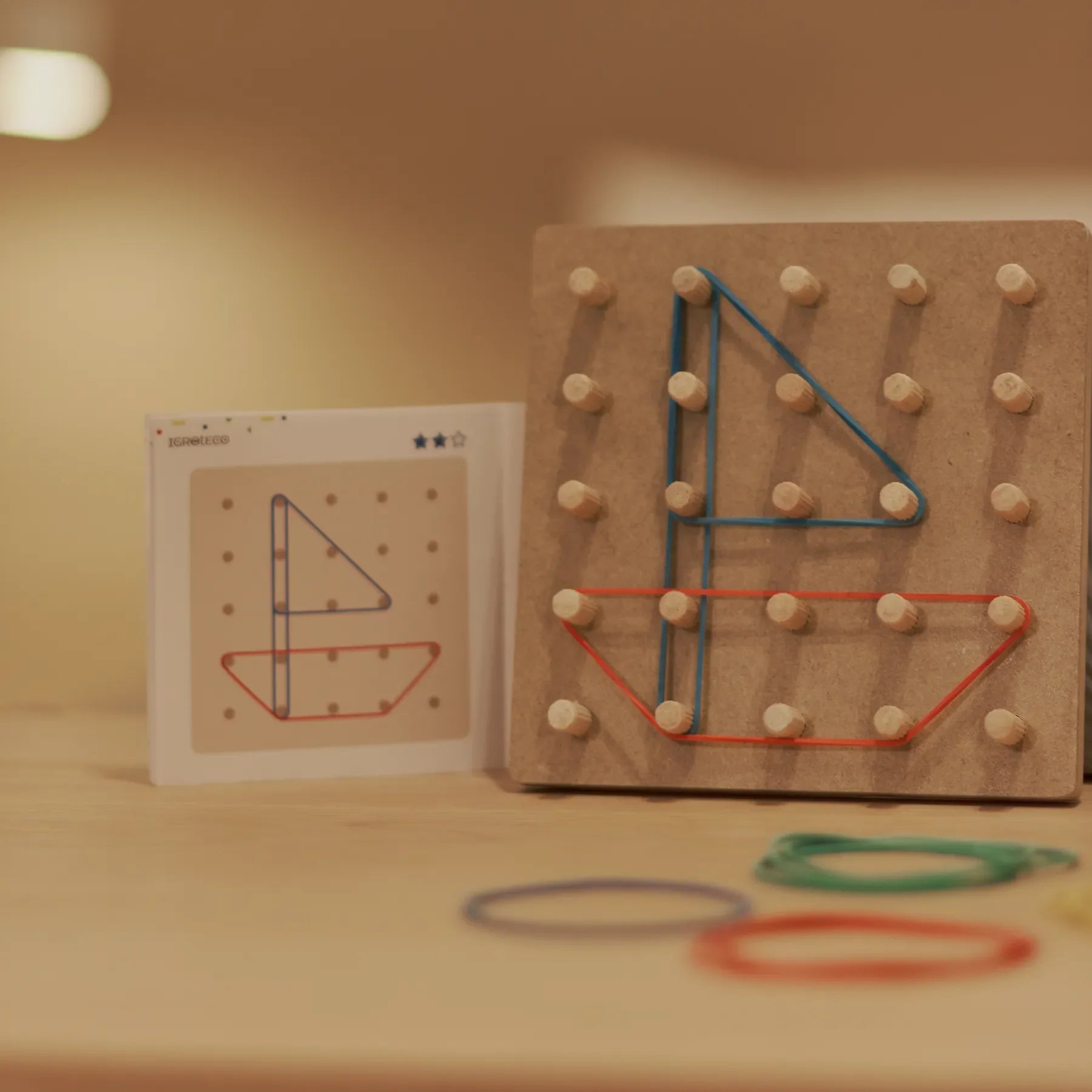Mathematical Geoboard Tablet. Developmental Game