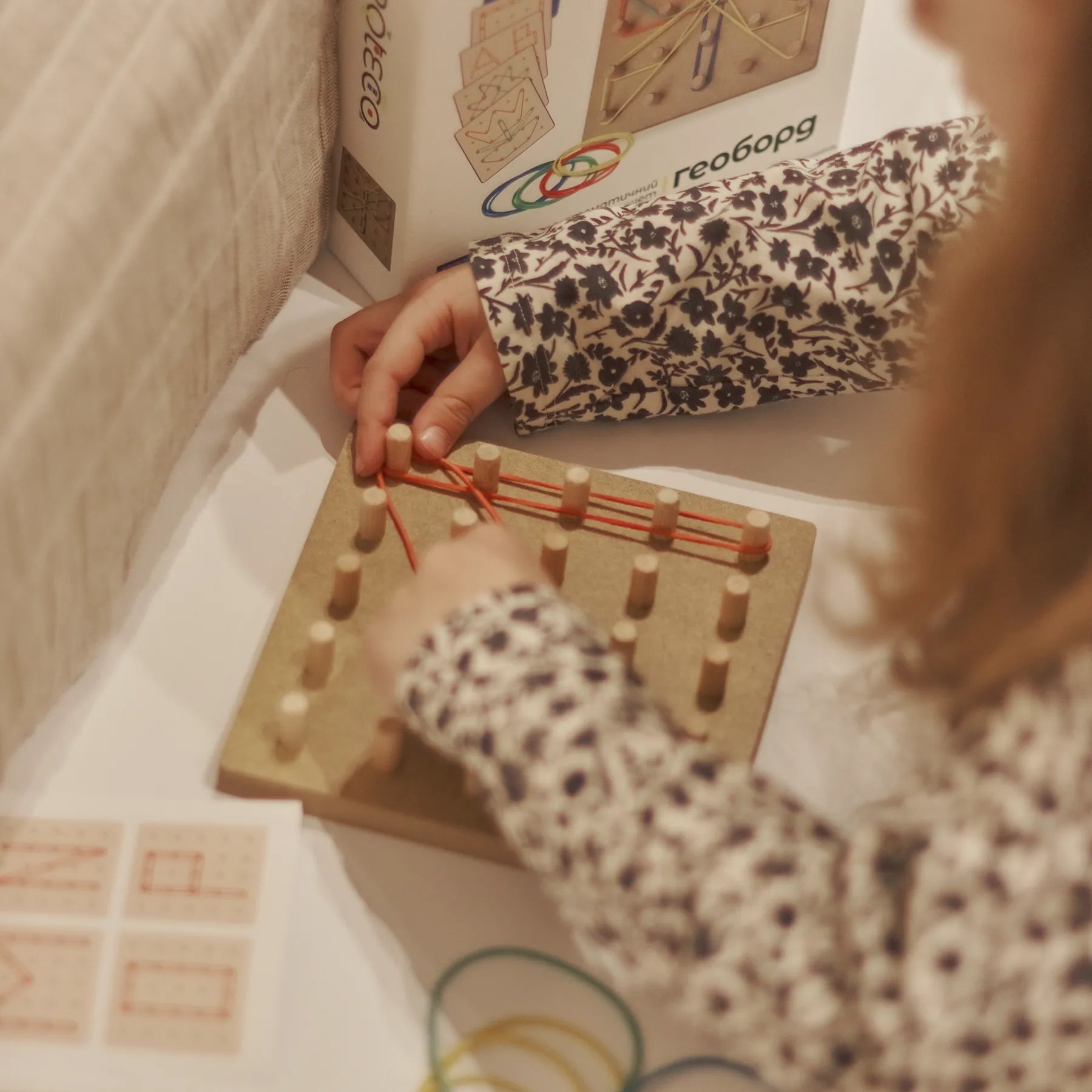 Mathematical Geoboard Tablet. Developmental Game