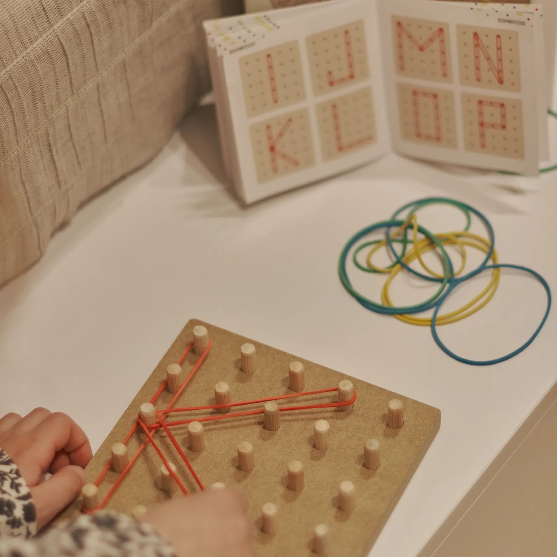 Mathematical Geoboard Tablet. Developmental Game