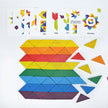 Triangular mosaic made of wood for children
