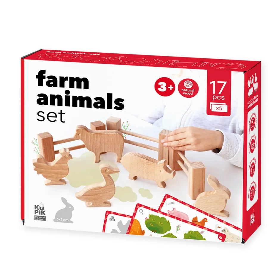 Set of wooden figures "Farm Animals"