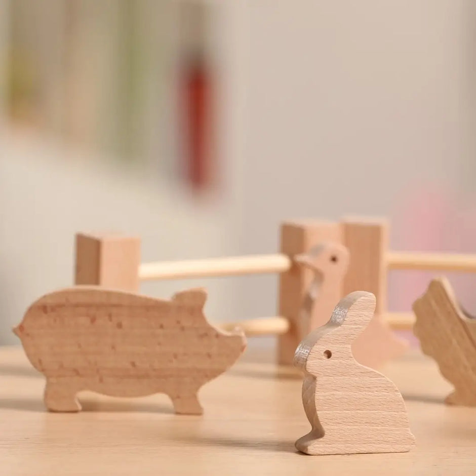 Set of wooden figures 