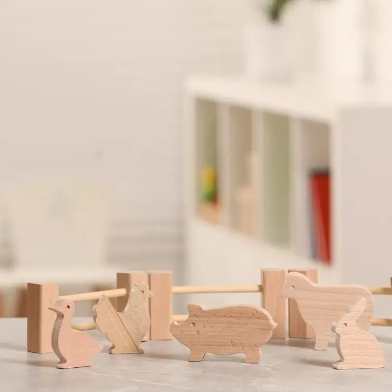 Set of wooden figures 